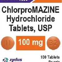 Chlorpromazine (Chlorpromazine (oral/injection) [ klor-proe-ma-zeen ])-11 32-100 mg-Brown-Round