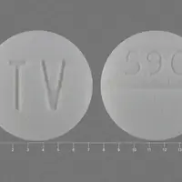 Doxazosin (Doxazosin [ dox-ay-zo-sin ])-TV 590-1 mg-White-Round