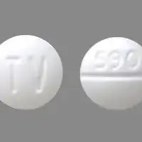 Doxazosin (Doxazosin [ dox-ay-zo-sin ])-TV 590-1 mg-White-Round