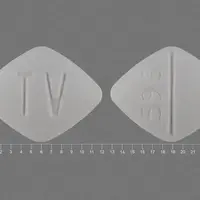Doxazosin (Doxazosin [ dox-ay-zo-sin ])-TV 596-4 mg-White-Four-sided