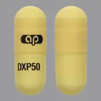 Doxepin (capsules, oral concentrate) (Doxepin (capsules, oral concentrate) [ dox-e-pin ])-ap DXP50-50 mg-White-Capsule-shape