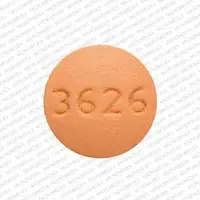 Doxycycline (eent) (monograph) (Medically reviewed)-3626-100 mg-Orange-Round