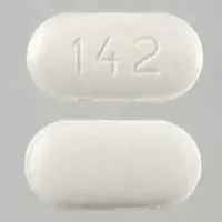 Metformin (eqv-glucophage xr) (Metformin [ met-for-min ])-142-500 mg-White-Capsule-shape