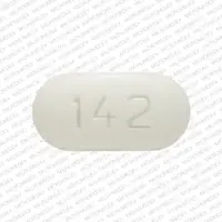 Metformin (eqv-glucophage xr) (Metformin [ met-for-min ])-142-500 mg-White-Capsule-shape