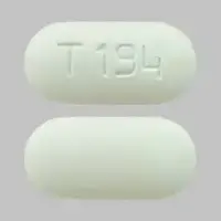 Oxycodone and acetaminophen (Oxycodone and acetaminophen [  ox-i-koe-done-and-a-seet-a-min-oh-fen ])-T 194-325 mg / 10 mg-White-Capsule-shape