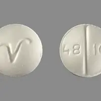 Oxycodone (Oxycodone [ ox-i-koe-done ])-V 48 10-5 mg-White-Round