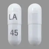 Pregabalin (Pregabalin [ pre-gab-a-lin ])-LA 45-150 mg-White-Capsule-shape