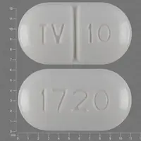 Warfarin (Warfarin (oral) [ war-far-in ])-TV 10 1720-10 mg-White-Capsule-shape