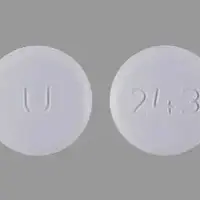 Amlodipine (Amlodipine [ am-loe-di-peen ])-U 243-10 mg-White-Round