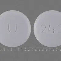Amlodipine (Amlodipine [ am-loe-di-peen ])-U 243-10 mg-White-Round