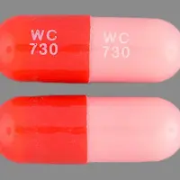 Amoxicillin (Amoxicillin)-WC 730 WC 730-250 mg-Pink / Red-Capsule-shape