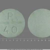 Propranolol (Propranolol [ pro-pran-oh-lol ])-P 40-40 mg-Green-Round