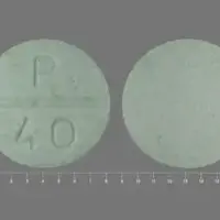 Propranolol (Propranolol [ pro-pran-oh-lol ])-P 40-40 mg-Green-Round