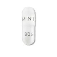 Temozolomide (monograph) (Temodar)-AMNEAL 806-250 mg-White-Capsule-shape