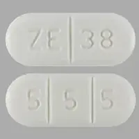 Buspirone (Buspirone [ byoo-spye-rone ])-ZE 38 5 5 5-15 mg-White-Capsule-shape