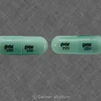 Doxepin (systemic) (monograph) (Sinequan)-par 220 par 220-75 mg-Green-Capsule-shape