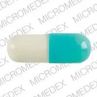Doxycycline (systemic) (monograph) (Doryx)-Z2984 Z2984-50 mg-Turquoise & White-Capsule-shape
