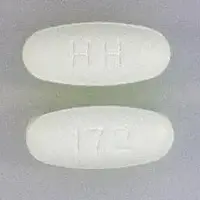 Levetiracetam (oral/injection) (Levetiracetam (oral/injection) [ lee-ve-tye-ra-se-tam ])-HH 172-500 mg-White-Oval