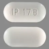 Metformin (eqv-fortamet) (Metformin [ met-for-min ])-IP 178-500 mg-White-Capsule-shape