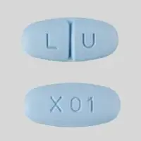 Levetiracetam (monograph) (Keppra)-LU X01-250 mg-Blue-Oval