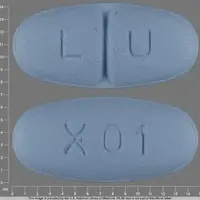Levetiracetam (monograph) (Keppra)-LU X01-250 mg-Blue-Oval