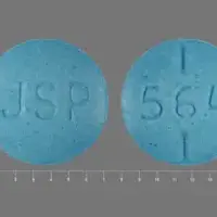 Levothyroxine (oral/injection) (Levothyroxine (oral/injection) [ lee-voe-thye-rox-een ])-JSP 564-137 mcg (0.137 mg)-Blue-Round