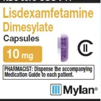 Lisdexamfetamine (Lisdexamfetamine [ lis-dex-am-fet-a-meen ])-MYLAN LE 10 MYLAN LE 10-10 mg-Purple-Capsule-shape