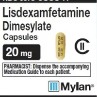 Lisdexamfetamine (Lisdexamfetamine [ lis-dex-am-fet-a-meen ])-MYLAN LE 20 MYLAN LE 20-20 mg-White-Capsule-shape