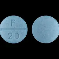 Propranolol (Propranolol [ pro-pran-oh-lol ])-P 20-20 mg-Blue-Round