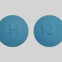 Ropinirole (Ropinirole (oral) [ roe-pin-i-role ])-H 127-5 mg-Blue-Round