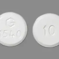 Amlodipine (Amlodipine [ am-loe-di-peen ])-G 1540 10-10 mg-White-Round