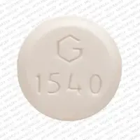 Amlodipine (Amlodipine [ am-loe-di-peen ])-G 1540 10-10 mg-White-Round