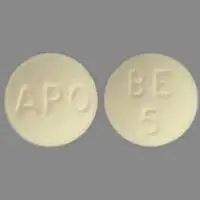 Benazepril (Benazepril [ ben-ay-ze-pril ])-APO BE 5-5 mg-White-Round