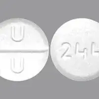 Buspirone (Buspirone [ byoo-spye-rone ])-U U 244-5 mg-White-Round