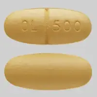 Levetiracetam (oral/injection) (Levetiracetam (oral/injection) [ lee-ve-tye-ra-se-tam ])-OL 500-500 mg-Yellow-Oval