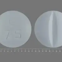Metoprolol (Metoprolol [ me-toe-pro-lol ])-C 75-100 mg-Blue-Round