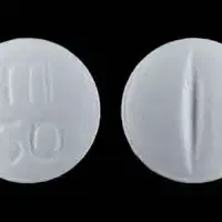 Metoprolol (Metoprolol [ me-toe-pro-lol ])-m 50-50 mg-White-Round
