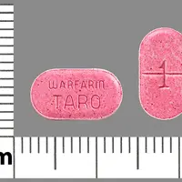 Warfarin (Warfarin (oral) [ war-far-in ])-1 WARFARIN TARO-1 mg-Pink-Oval