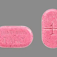 Warfarin (Warfarin (oral) [ war-far-in ])-1 WARFARIN TARO-1 mg-Pink-Oval