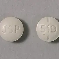 Levothyroxine (Levothyroxine (oral/injection) [ lee-voe-thye-rox-een ])-JSP 519-125 mcg (0.125 mg)-Beige-Round