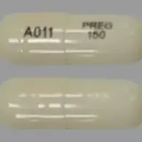 Pregabalin (Pregabalin [ pre-gab-a-lin ])-A011 PREG 150-150 mg-White-Capsule-shape