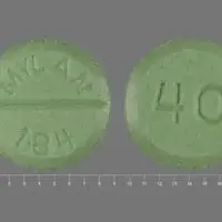 Propranolol (Propranolol [ pro-pran-oh-lol ])-40 MYLAN 184-40 mg-Green-Round