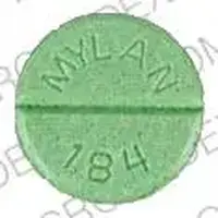 Propranolol (Propranolol [ pro-pran-oh-lol ])-40 MYLAN 184-40 mg-Green-Round