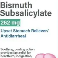 Soothe regular strength (Bismuth subsalicylate [ biz-muth-sub-sa-liss-i-late ])-G122-262 mg-Pink-Round