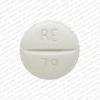 Metoprolol (Metoprolol [ me-toe-pro-lol ])-RE 79-25 mg-White-Round