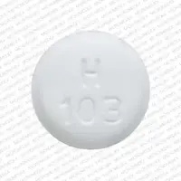 Metformin (Metformin [ met-for-min ])-H 103-850 mg-White-Round