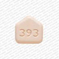 Venlafaxine (Venlafaxine [ ven-la-fax-een ])-393-37.5 mg-Peach-Five-sided