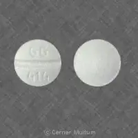 Metoprolol (Metoprolol [ me-toe-pro-lol ])-GG 414-50 mg-White-Round