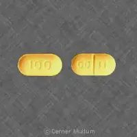 Levothyroxine (oral/injection) (Levothyroxine (oral/injection) [ lee-voe-thye-rox-een ])-GG 335 100-100 mcg (0.1 mg)-Yellow-Capsule-shape