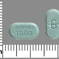 Warfarin (Warfarin (oral) [ war-far-in ])-6 WARFARIN TARO-6 mg-Blue-Oval